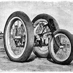 Tyre advertisement, 19th century