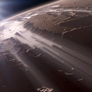 Valles Marineris, Mars, artwork