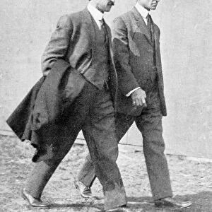 The Wright brothers, US aviation pioneers