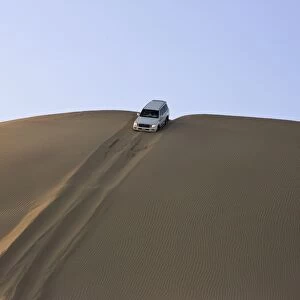 4x4 car on desert safari near Abu Dhabi, United Arab Emirates, Middle East