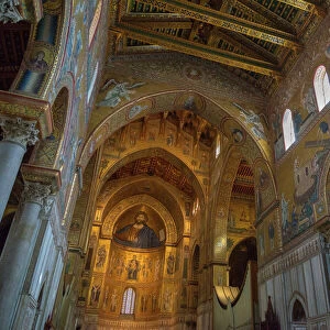 Cathedral of Monreale, Monreale, Palermo, Sicily, Italy, Europe