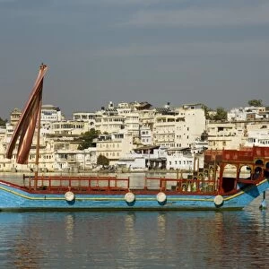 Ceremonial boat used by the Lake Palace Hotel with