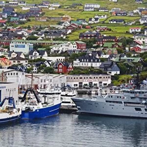 Commercial docks, Port of Torshavn, Faroe Islands, Kingdom of Denmark, Europe