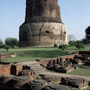 Dhamekh Buddhist stupa at Sarnath