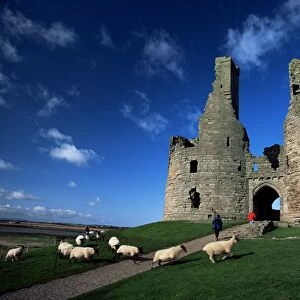 Dunstanburgh Castle, Northumbria, England, United Kingdom, Europe