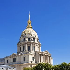 Eglise du Dome, Les Invalide, and formal gardens, Paris, France, Europe
