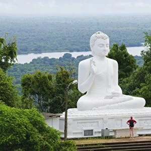 The Great seated Buddha at Mihintale, Sri Lanka, Asia