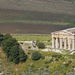 Greek temple, Segesta, Trapani District, Sicily, Italy, Europe