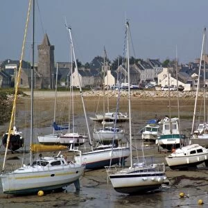 Harbour, Portbail, Cotentin Peninsula, Manche, Normandy, France, Europe