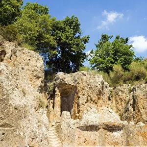 Ildebranda Tomb, Etruscan Necropolis of Sovana, Sovana, Grosseto, Tuscany, Italy, Europe