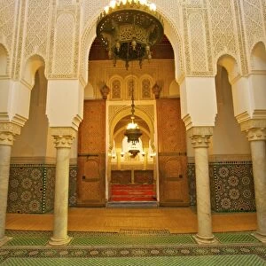 Interior of Mausoleum of Moulay Ismail, Meknes, Morocco, North Africa, Africa