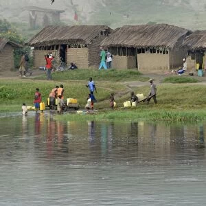 Kazinga fishing village, Uganda, East Africa, Africa