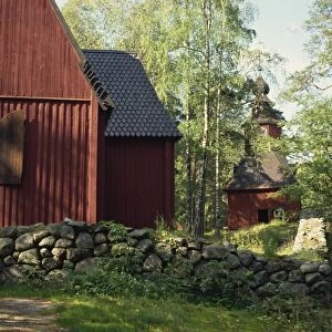 Kiruna Church, dating from the 17th century, transferred to open air museum on Sevrasaari