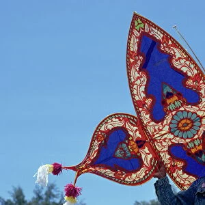 Kite festival in Terengganu, on the east coast, Malaysia, Southeast Asia, Asia