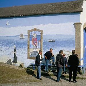 La cale, Ile de Molene, Breton Islands, Finistere, Brittany, France, Europe