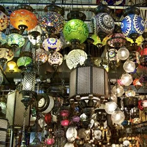 Lamps, Grand Bazaar, Istanbul, Turkey, Europe