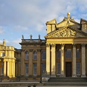 Main entrance, Blenheim Palace, UNESCO World Heritage Site, Woodstock, Oxfordshire, England, United Kingdom, Europe
