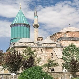 Mevlana (Rumi) mausoleum, Konya, Anatolia, Turkey, Asia Minor, Eurasia