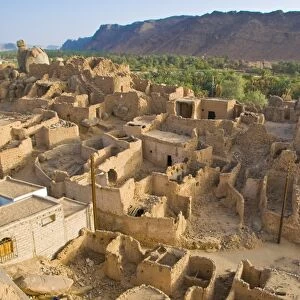 The old ruined town (ksour) of Djanet, Southern Algeria, North Africa, Africa