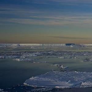 Pack ice and iceberg, Antarctic Peninsula, Weddell Sea, Antarctica, Polar Regions