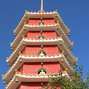 Pagoda at Ten Thousand Buddhas Monastery, Shatin, New Territories, Hong Kong, China, Asia
