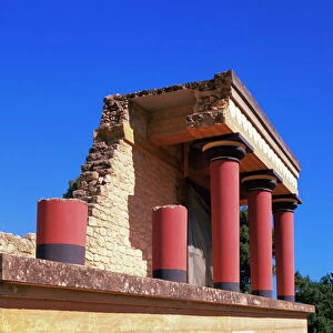 Palace ruins at the Minoan archaeological site