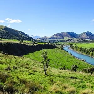 Pretty scenery around the Lewis River, South Island, New Zealand, Pacific
