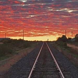 Railway tracks, Menindee, New South Wales, Australia, Pacific