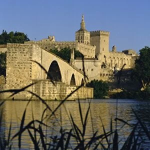 The River Rhone at Avignon, Provence, France