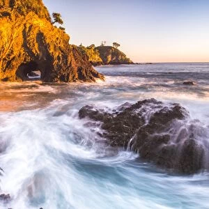 Rocky Bay at sunrise, Tapeka Point, Russell, Bay of Islands, Northland Region, North Island