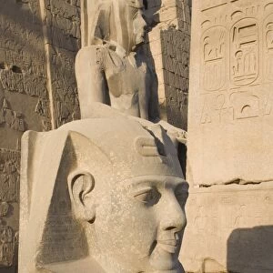 Satue of the pharaoh Ramesses II (Ramses the Great), Luxor Temple, Luxor