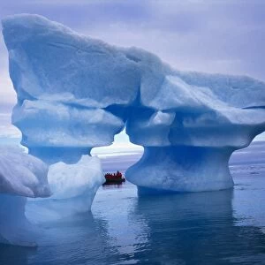 Sculpted Iceberg, Spitsbergen, Svalbard Archipelago, Norway, Scandinavia, Europe