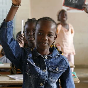 Senegal schoolchildren, Popenguine, Thies, Senegal, West Africa, Africa