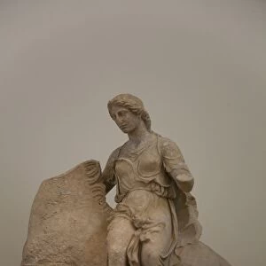 Statue of a Nereid, or Aura, on horseback, found in Epidauros, National Archaeological Museum