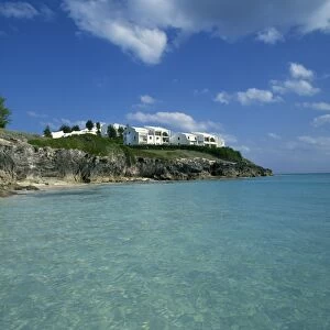 Tourist apartments above Whale Beach, Bermuda, Caribbean, Central America
