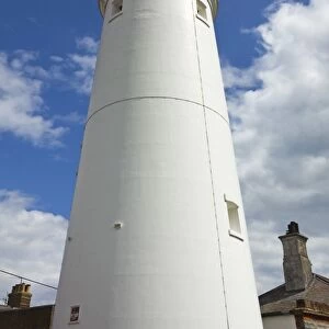 The town centre lighthouse, built of brick in 1890, a Grade II listed building and 31m tall, Southwold, Suffolk, England, United Kingdom, Europe