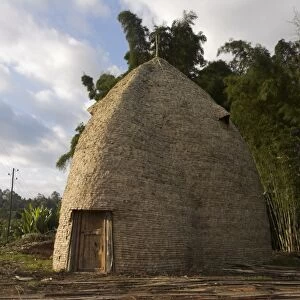 Traditional beehive house of the Dorze people, made entirely from organic materials