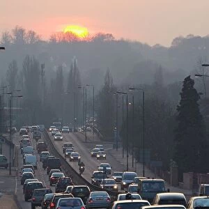 Traffic on the A3, Roehampton, Surrey, England, united Kingdom, Europe