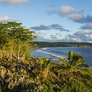 View over the coastline of Niue, South Pacific, Pacific