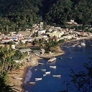 View over Soufriere, St