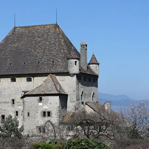 Yvoire, Lake Geneva, the Castle dating from the 14th century, Yvoire, Haute-Savoie