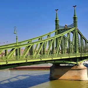 The Freedom Bridge, aka the Liberty Bridge, over the River Danube in Budapest, Hungary