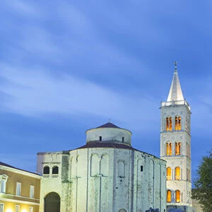 Europe, Croatia, Dalmatia, Zadar, historic centre of town with ruins of the Roman
