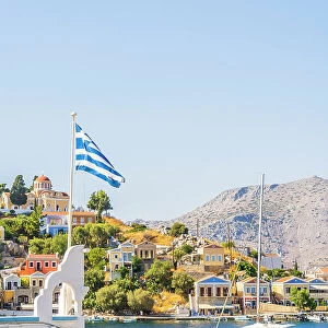 The harbour in Symi, Dodecanese Islands, Greece