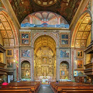 Interior of The Church of Saint John the Evangelist of the College of Funchal, Funchal, Madeira, Portugal
