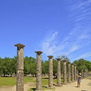 The Palaestra at Olympia, Arcadia, The Peloponnese, Greece, Southern Europe