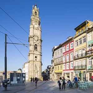 Portugal, Douro Litoral, Porto. Clerigos Tower in the UNESCO World Heritage listed