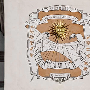 Solar Clock, Palace of the Grand Dukes, Vilnius, Lithuania