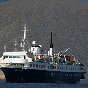 The Lindblad expedition ship Polaris operating in the Galapagos Island Archipeligo since 1997