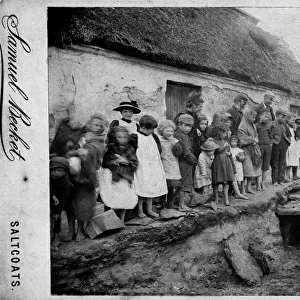 View of excavation of a Bronze Age cist at Pun Brae, Stevenston, Ayrshire. Date: 1895